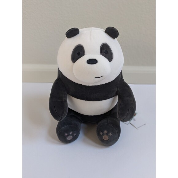 Miniso Life Cartoon Network We Bare Bears Sitting Panda Stuffed Plush Animal 11" - Picture 2 of 9